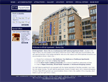 Tablet Screenshot of derrycityaparthotel.com